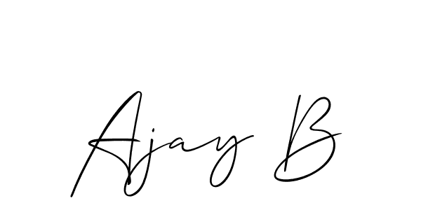Once you've used our free online signature maker to create your best signature Allison_Script style, it's time to enjoy all of the benefits that Ajay B name signing documents. Ajay B signature style 2 images and pictures png