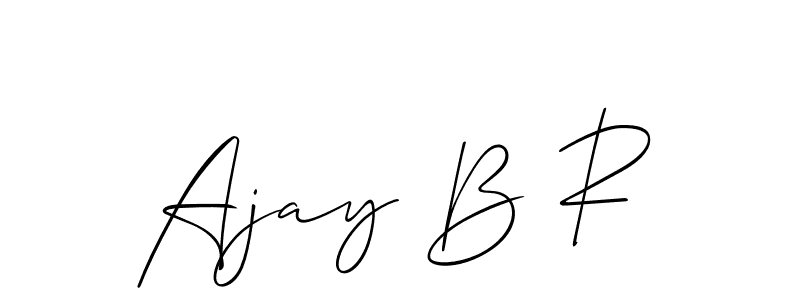 It looks lik you need a new signature style for name Ajay B R. Design unique handwritten (Allison_Script) signature with our free signature maker in just a few clicks. Ajay B R signature style 2 images and pictures png