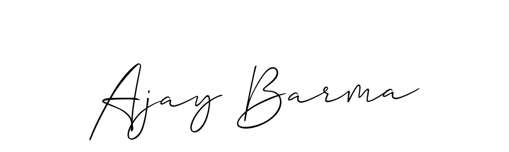 Ajay Barma stylish signature style. Best Handwritten Sign (Allison_Script) for my name. Handwritten Signature Collection Ideas for my name Ajay Barma. Ajay Barma signature style 2 images and pictures png
