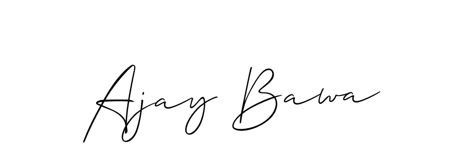 Also we have Ajay Bawa name is the best signature style. Create professional handwritten signature collection using Allison_Script autograph style. Ajay Bawa signature style 2 images and pictures png