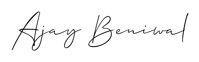 Also we have Ajay Beniwal name is the best signature style. Create professional handwritten signature collection using Allison_Script autograph style. Ajay Beniwal signature style 2 images and pictures png