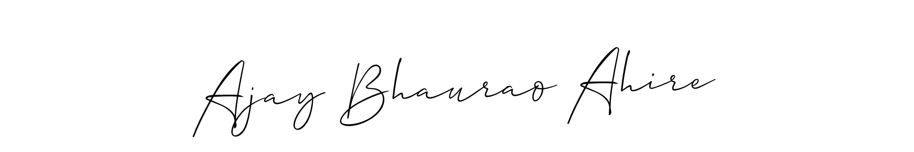 Also You can easily find your signature by using the search form. We will create Ajay Bhaurao Ahire name handwritten signature images for you free of cost using Allison_Script sign style. Ajay Bhaurao Ahire signature style 2 images and pictures png