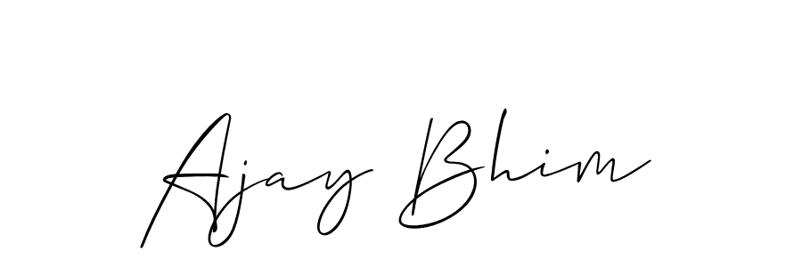 How to make Ajay Bhim signature? Allison_Script is a professional autograph style. Create handwritten signature for Ajay Bhim name. Ajay Bhim signature style 2 images and pictures png