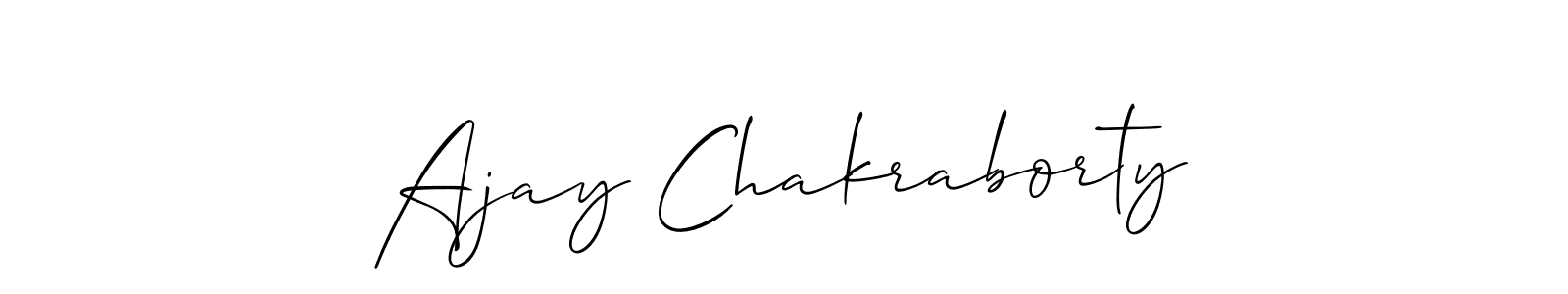 Make a beautiful signature design for name Ajay Chakraborty. With this signature (Allison_Script) style, you can create a handwritten signature for free. Ajay Chakraborty signature style 2 images and pictures png