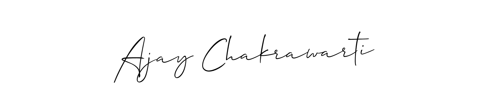 Make a beautiful signature design for name Ajay Chakrawarti. With this signature (Allison_Script) style, you can create a handwritten signature for free. Ajay Chakrawarti signature style 2 images and pictures png