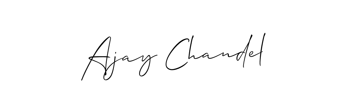 This is the best signature style for the Ajay Chandel name. Also you like these signature font (Allison_Script). Mix name signature. Ajay Chandel signature style 2 images and pictures png