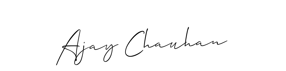 Also we have Ajay Chauhan name is the best signature style. Create professional handwritten signature collection using Allison_Script autograph style. Ajay Chauhan signature style 2 images and pictures png