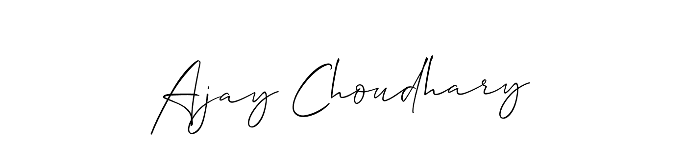 Make a short Ajay Choudhary signature style. Manage your documents anywhere anytime using Allison_Script. Create and add eSignatures, submit forms, share and send files easily. Ajay Choudhary signature style 2 images and pictures png