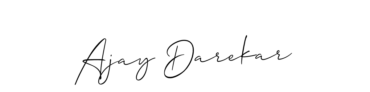 Use a signature maker to create a handwritten signature online. With this signature software, you can design (Allison_Script) your own signature for name Ajay Darekar. Ajay Darekar signature style 2 images and pictures png