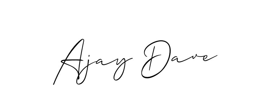 Also we have Ajay Dave name is the best signature style. Create professional handwritten signature collection using Allison_Script autograph style. Ajay Dave signature style 2 images and pictures png