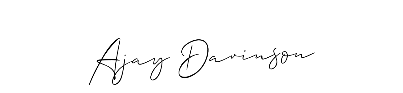 Also You can easily find your signature by using the search form. We will create Ajay Davinson name handwritten signature images for you free of cost using Allison_Script sign style. Ajay Davinson signature style 2 images and pictures png
