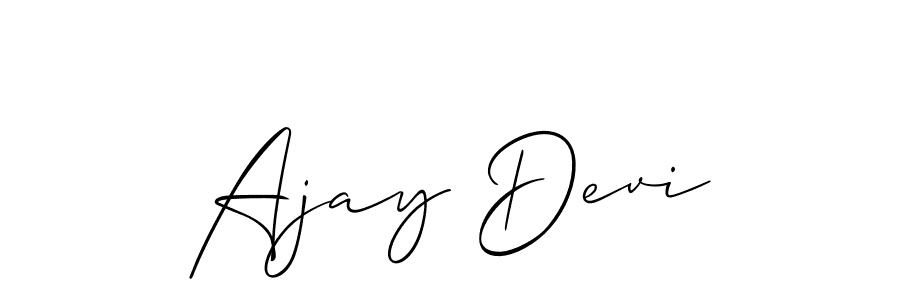You should practise on your own different ways (Allison_Script) to write your name (Ajay Devi) in signature. don't let someone else do it for you. Ajay Devi signature style 2 images and pictures png