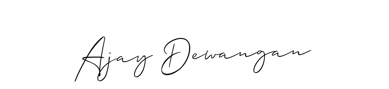 if you are searching for the best signature style for your name Ajay Dewangan. so please give up your signature search. here we have designed multiple signature styles  using Allison_Script. Ajay Dewangan signature style 2 images and pictures png