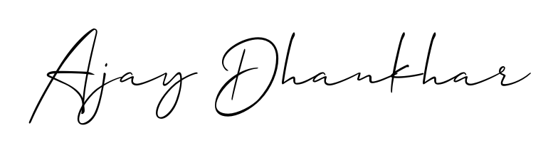 The best way (Allison_Script) to make a short signature is to pick only two or three words in your name. For converting this name Ajay Dhankhar. Ajay Dhankhar signature style 2 images and pictures png