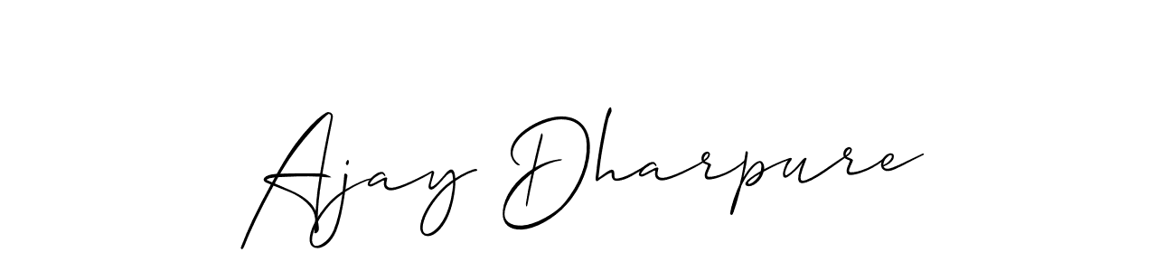 Once you've used our free online signature maker to create your best signature Allison_Script style, it's time to enjoy all of the benefits that Ajay Dharpure name signing documents. Ajay Dharpure signature style 2 images and pictures png