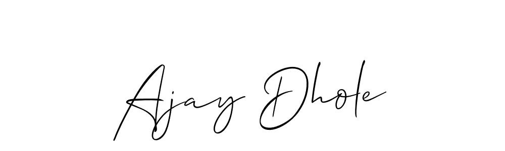 Ajay Dhole stylish signature style. Best Handwritten Sign (Allison_Script) for my name. Handwritten Signature Collection Ideas for my name Ajay Dhole. Ajay Dhole signature style 2 images and pictures png