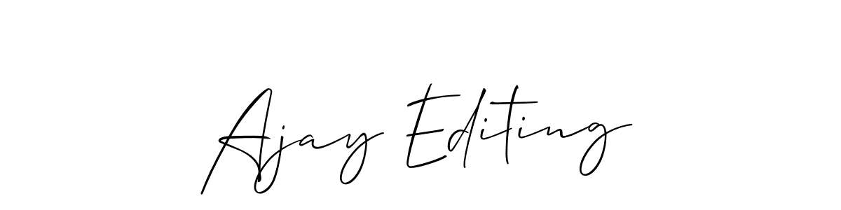 Make a beautiful signature design for name Ajay Editing. Use this online signature maker to create a handwritten signature for free. Ajay Editing signature style 2 images and pictures png