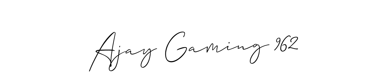 Use a signature maker to create a handwritten signature online. With this signature software, you can design (Allison_Script) your own signature for name Ajay Gaming 962. Ajay Gaming 962 signature style 2 images and pictures png