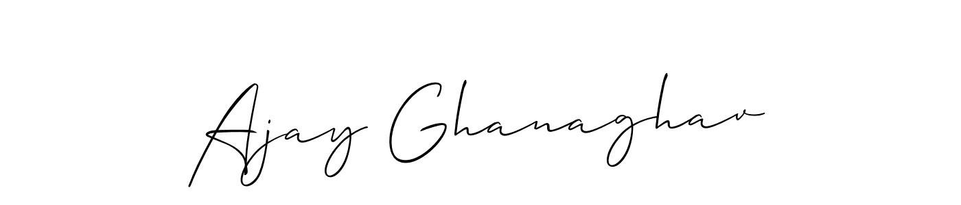 You should practise on your own different ways (Allison_Script) to write your name (Ajay Ghanaghav) in signature. don't let someone else do it for you. Ajay Ghanaghav signature style 2 images and pictures png