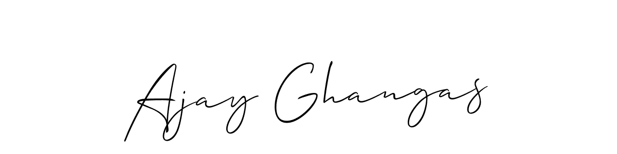 Best and Professional Signature Style for Ajay Ghangas. Allison_Script Best Signature Style Collection. Ajay Ghangas signature style 2 images and pictures png