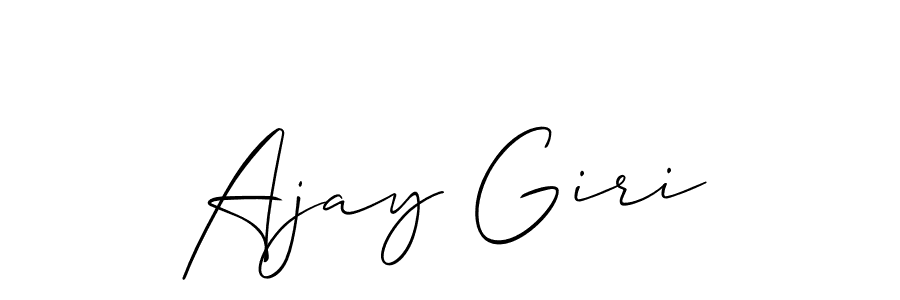 if you are searching for the best signature style for your name Ajay Giri. so please give up your signature search. here we have designed multiple signature styles  using Allison_Script. Ajay Giri signature style 2 images and pictures png