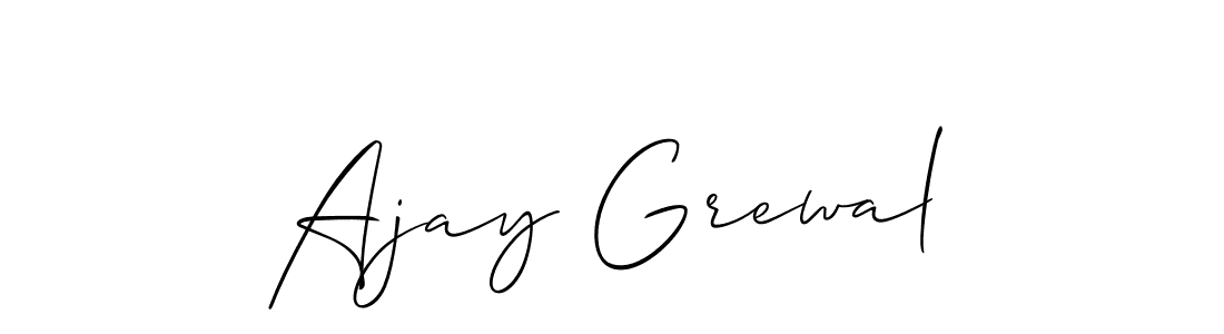 Make a beautiful signature design for name Ajay Grewal. With this signature (Allison_Script) style, you can create a handwritten signature for free. Ajay Grewal signature style 2 images and pictures png