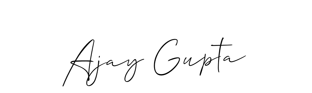 How to make Ajay Gupta name signature. Use Allison_Script style for creating short signs online. This is the latest handwritten sign. Ajay Gupta signature style 2 images and pictures png