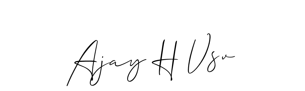 Use a signature maker to create a handwritten signature online. With this signature software, you can design (Allison_Script) your own signature for name Ajay H Vsv. Ajay H Vsv signature style 2 images and pictures png