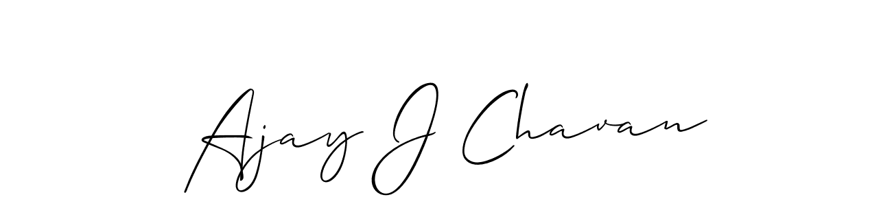 Design your own signature with our free online signature maker. With this signature software, you can create a handwritten (Allison_Script) signature for name Ajay J Chavan. Ajay J Chavan signature style 2 images and pictures png