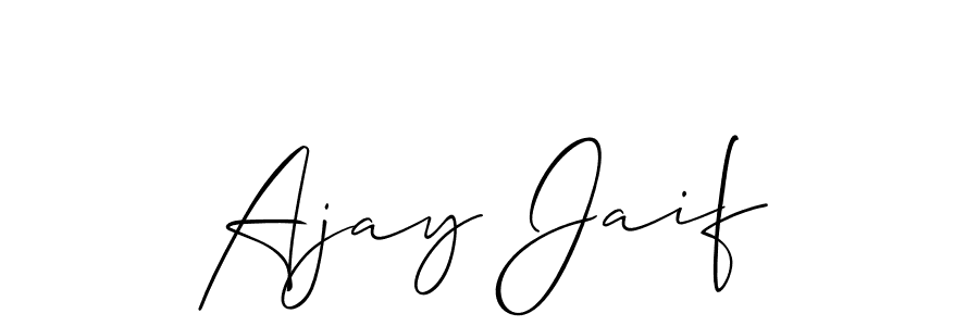 Once you've used our free online signature maker to create your best signature Allison_Script style, it's time to enjoy all of the benefits that Ajay Jaif name signing documents. Ajay Jaif signature style 2 images and pictures png