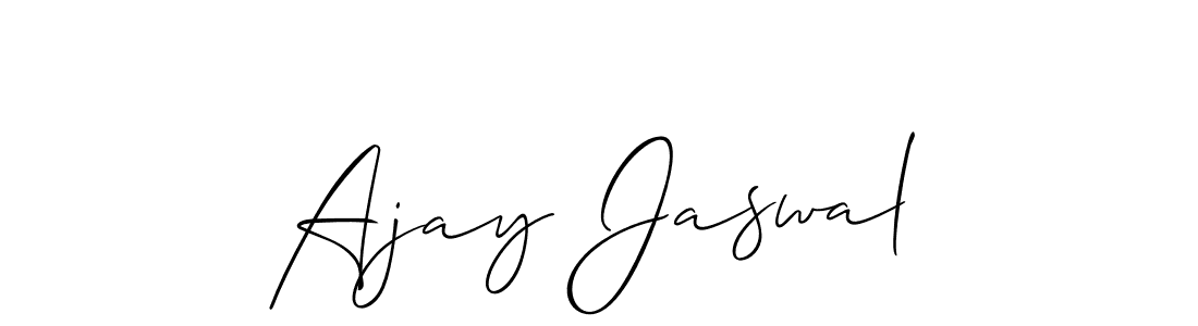 Ajay Jaswal stylish signature style. Best Handwritten Sign (Allison_Script) for my name. Handwritten Signature Collection Ideas for my name Ajay Jaswal. Ajay Jaswal signature style 2 images and pictures png