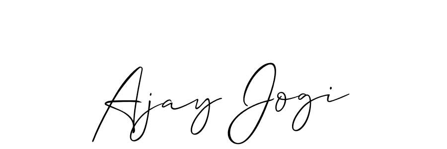 Also You can easily find your signature by using the search form. We will create Ajay Jogi name handwritten signature images for you free of cost using Allison_Script sign style. Ajay Jogi signature style 2 images and pictures png