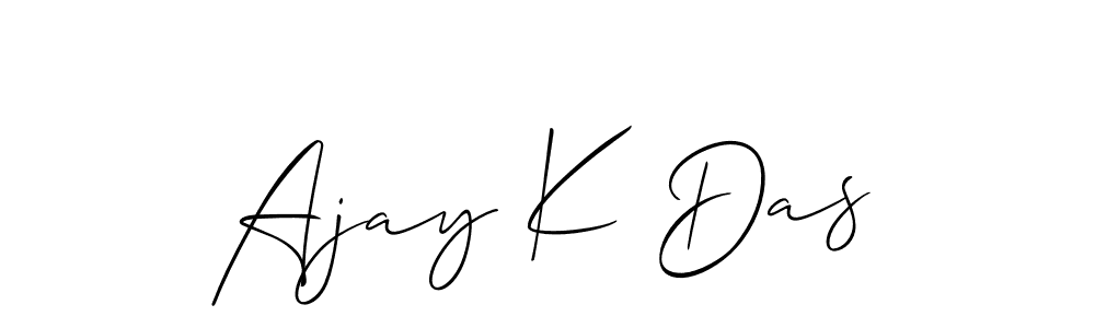 It looks lik you need a new signature style for name Ajay K Das. Design unique handwritten (Allison_Script) signature with our free signature maker in just a few clicks. Ajay K Das signature style 2 images and pictures png