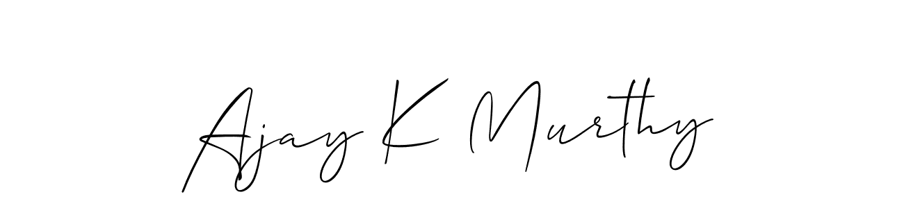 Also You can easily find your signature by using the search form. We will create Ajay K Murthy name handwritten signature images for you free of cost using Allison_Script sign style. Ajay K Murthy signature style 2 images and pictures png