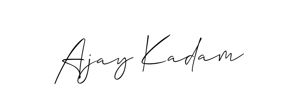 Also You can easily find your signature by using the search form. We will create Ajay Kadam name handwritten signature images for you free of cost using Allison_Script sign style. Ajay Kadam signature style 2 images and pictures png