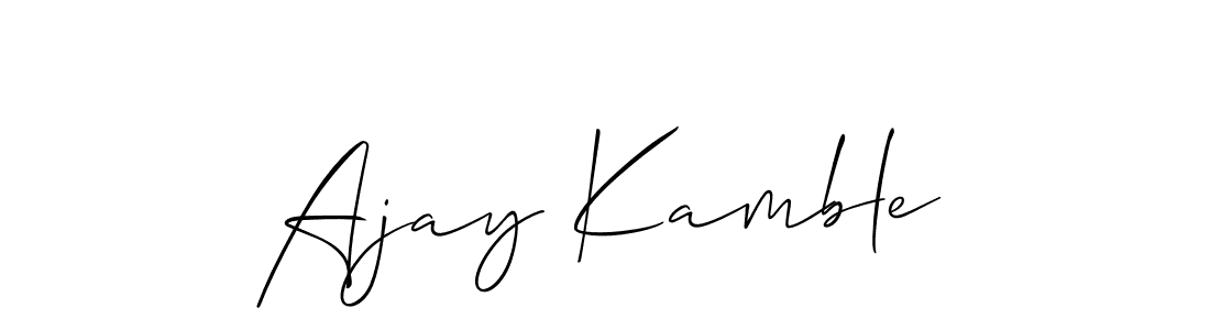 Best and Professional Signature Style for Ajay Kamble. Allison_Script Best Signature Style Collection. Ajay Kamble signature style 2 images and pictures png