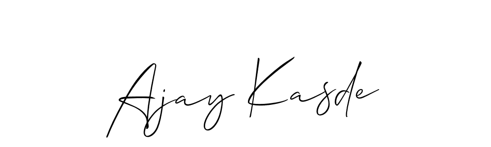 Make a beautiful signature design for name Ajay Kasde. With this signature (Allison_Script) style, you can create a handwritten signature for free. Ajay Kasde signature style 2 images and pictures png