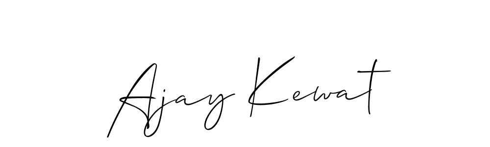 Use a signature maker to create a handwritten signature online. With this signature software, you can design (Allison_Script) your own signature for name Ajay Kewat. Ajay Kewat signature style 2 images and pictures png