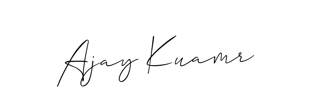 This is the best signature style for the Ajay Kuamr name. Also you like these signature font (Allison_Script). Mix name signature. Ajay Kuamr signature style 2 images and pictures png