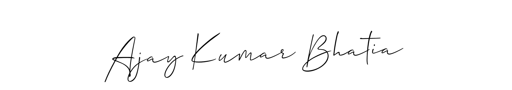 You can use this online signature creator to create a handwritten signature for the name Ajay Kumar Bhatia. This is the best online autograph maker. Ajay Kumar Bhatia signature style 2 images and pictures png