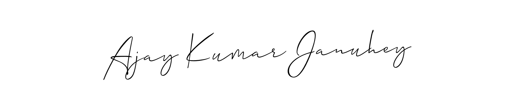 Best and Professional Signature Style for Ajay Kumar Januhey. Allison_Script Best Signature Style Collection. Ajay Kumar Januhey signature style 2 images and pictures png