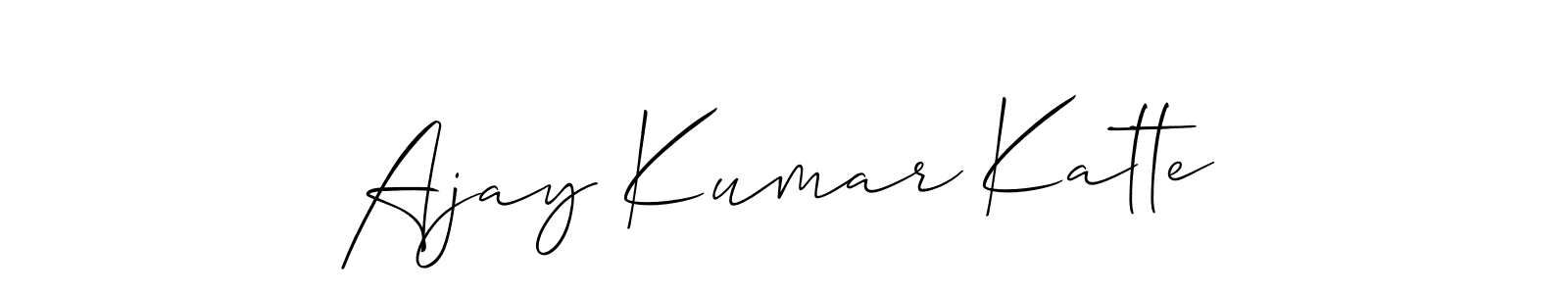 Ajay Kumar Katte stylish signature style. Best Handwritten Sign (Allison_Script) for my name. Handwritten Signature Collection Ideas for my name Ajay Kumar Katte. Ajay Kumar Katte signature style 2 images and pictures png