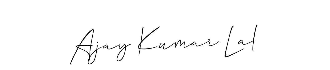 How to make Ajay Kumar Lal name signature. Use Allison_Script style for creating short signs online. This is the latest handwritten sign. Ajay Kumar Lal signature style 2 images and pictures png