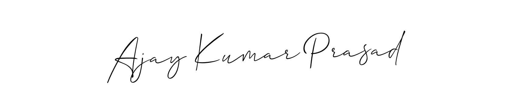 Design your own signature with our free online signature maker. With this signature software, you can create a handwritten (Allison_Script) signature for name Ajay Kumar Prasad. Ajay Kumar Prasad signature style 2 images and pictures png