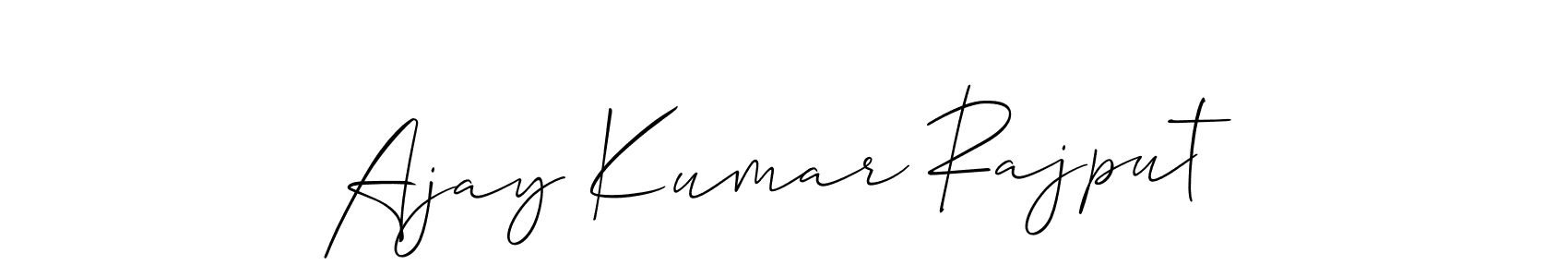 How to Draw Ajay Kumar Rajput signature style? Allison_Script is a latest design signature styles for name Ajay Kumar Rajput. Ajay Kumar Rajput signature style 2 images and pictures png