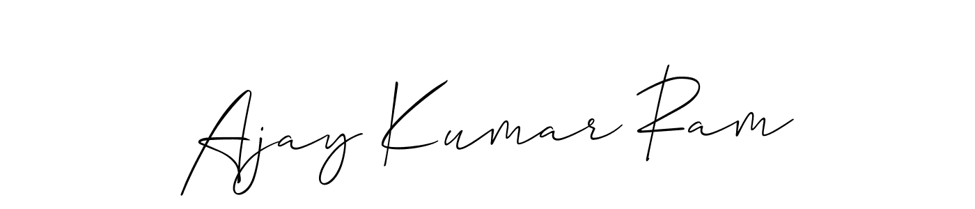 You should practise on your own different ways (Allison_Script) to write your name (Ajay Kumar Ram) in signature. don't let someone else do it for you. Ajay Kumar Ram signature style 2 images and pictures png