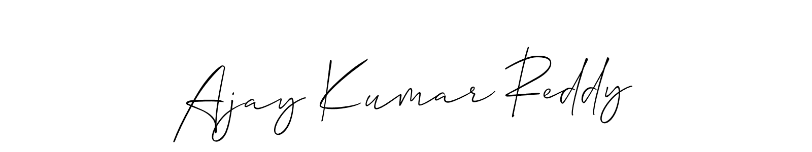 Also we have Ajay Kumar Reddy name is the best signature style. Create professional handwritten signature collection using Allison_Script autograph style. Ajay Kumar Reddy signature style 2 images and pictures png