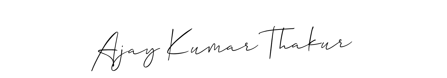 Ajay Kumar Thakur stylish signature style. Best Handwritten Sign (Allison_Script) for my name. Handwritten Signature Collection Ideas for my name Ajay Kumar Thakur. Ajay Kumar Thakur signature style 2 images and pictures png