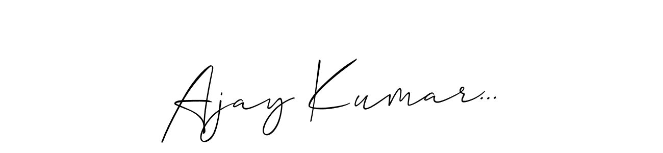 Once you've used our free online signature maker to create your best signature Allison_Script style, it's time to enjoy all of the benefits that Ajay Kumar... name signing documents. Ajay Kumar... signature style 2 images and pictures png