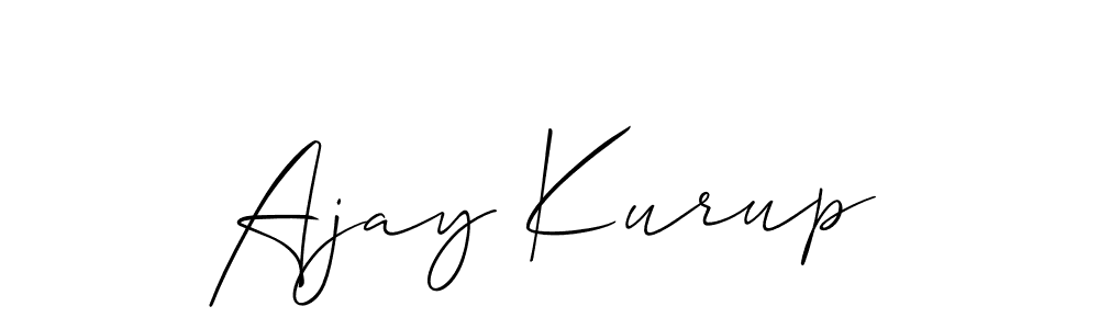 Also You can easily find your signature by using the search form. We will create Ajay Kurup name handwritten signature images for you free of cost using Allison_Script sign style. Ajay Kurup signature style 2 images and pictures png